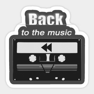 Back to the music Sticker